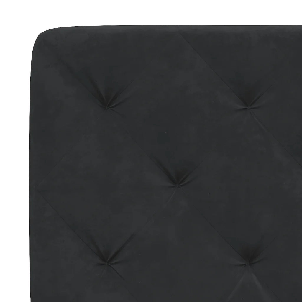 Giroletto con LED senza Materasso Nero 80x200 cm in Velluto 3213821