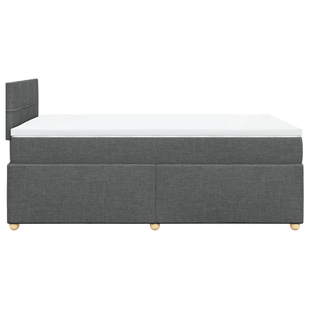 Giroletto a Molle con Materasso Grigio Scuro 120x190cm Tessuto 3288920