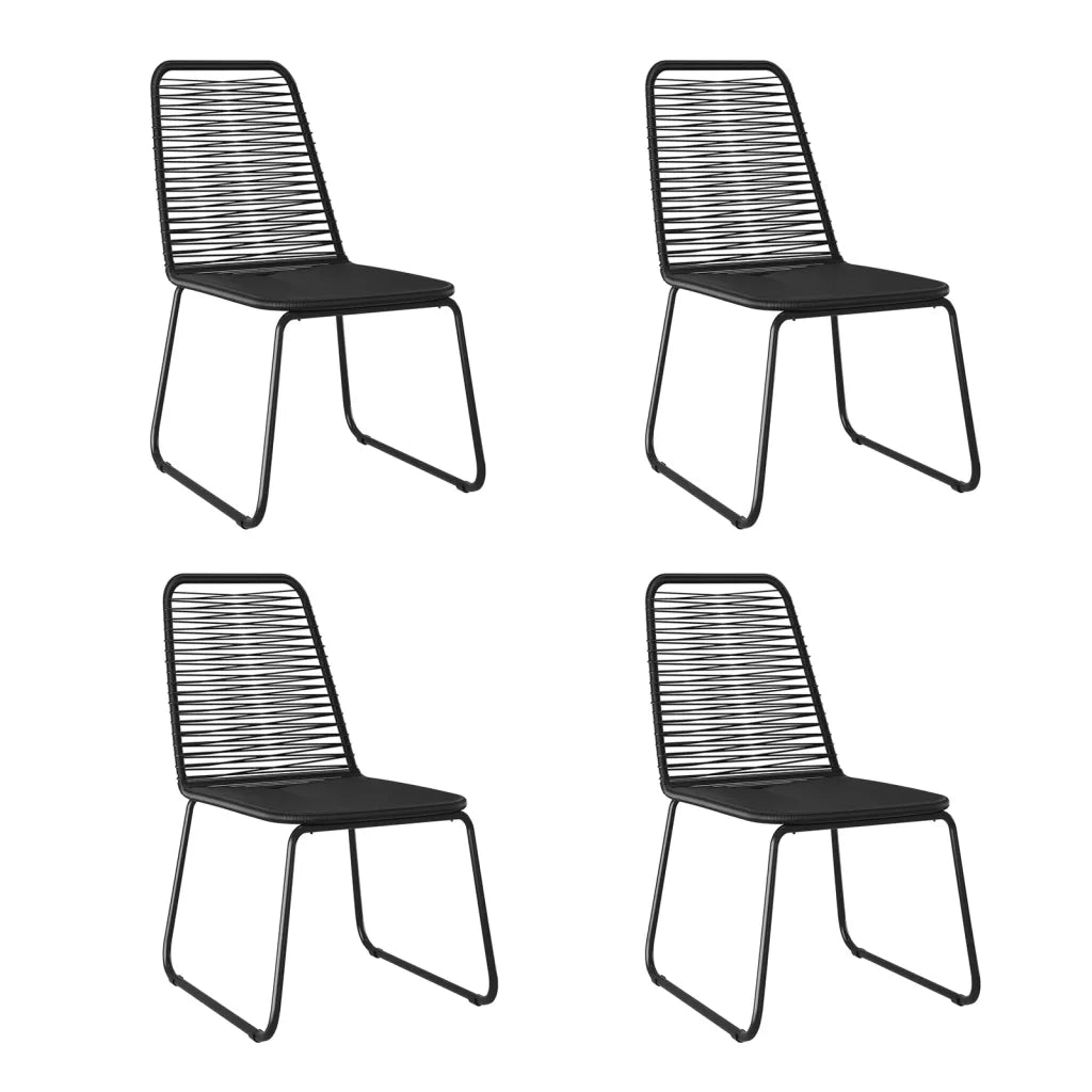 Set da Pranzo da Giardino 5 pz Nero 3156504