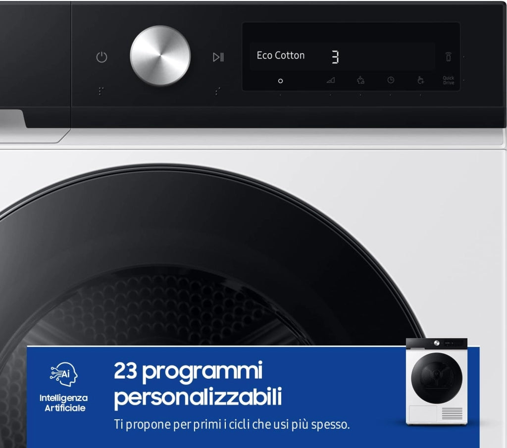 Samsung DV90DB7845GE asciugatrice Libera installazione Caricamento frontale 9 kg Bianco