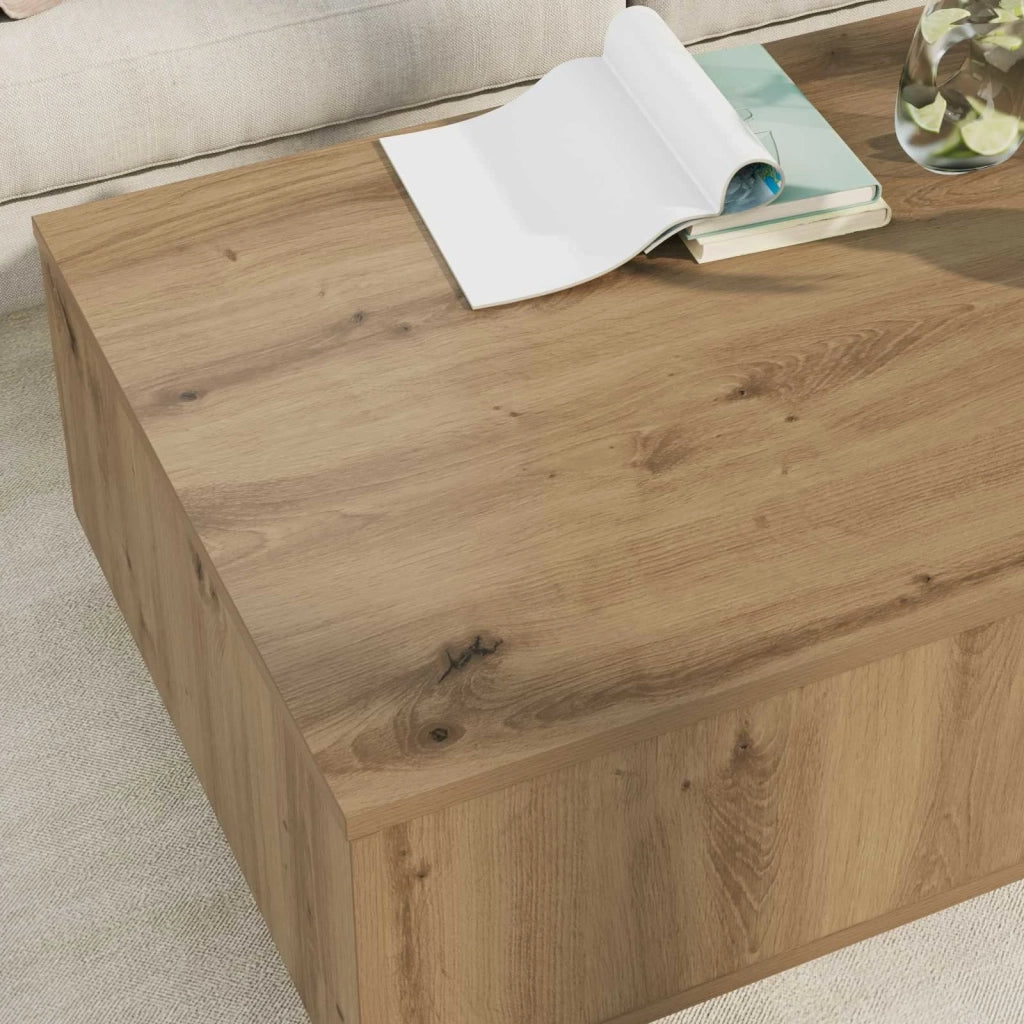 Tavolino da salotto Rovere artigianale 95 x 55 x 31 cm 8000187