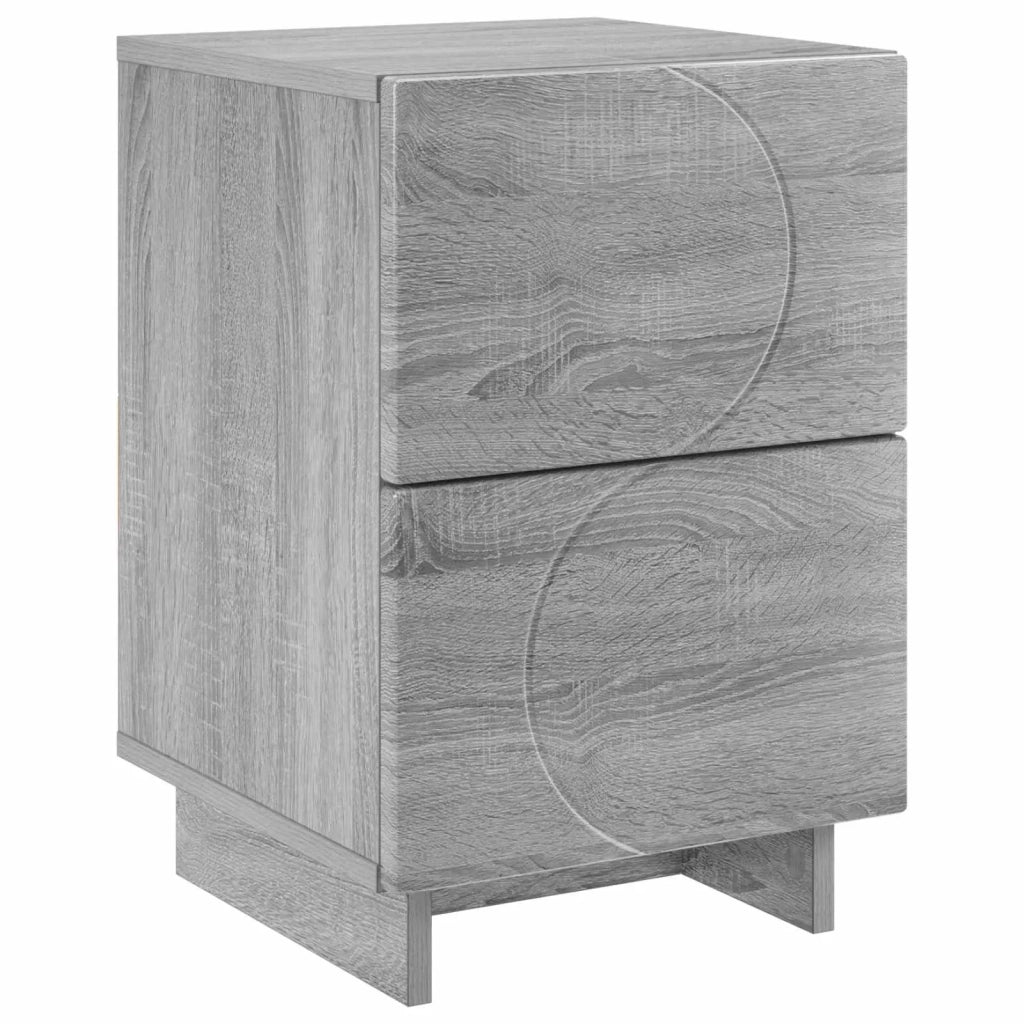 Armadio da Notte Sonoma grigio 33,5 x 34,5 x 50 cm 8011399