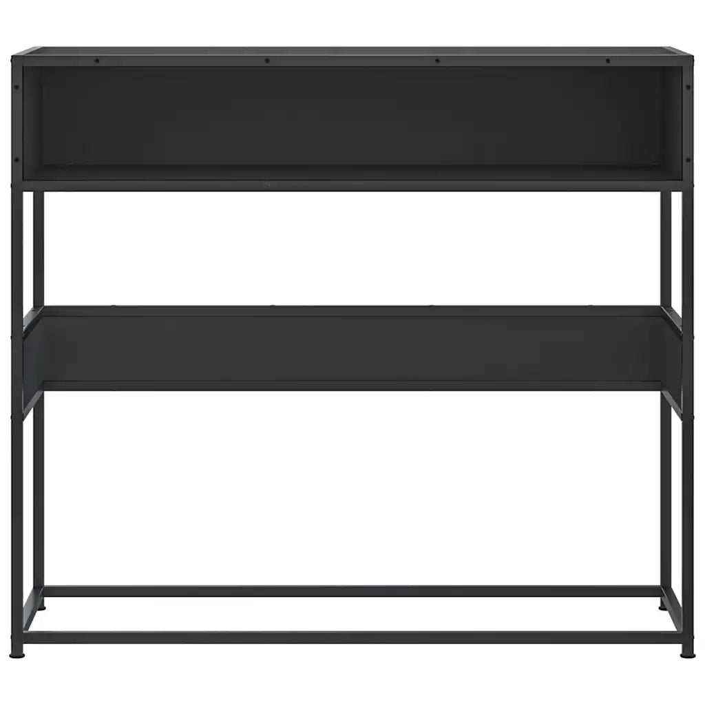 Tavolino Consolle Nero 90x35x80 cm in Legno Multistrato 849169