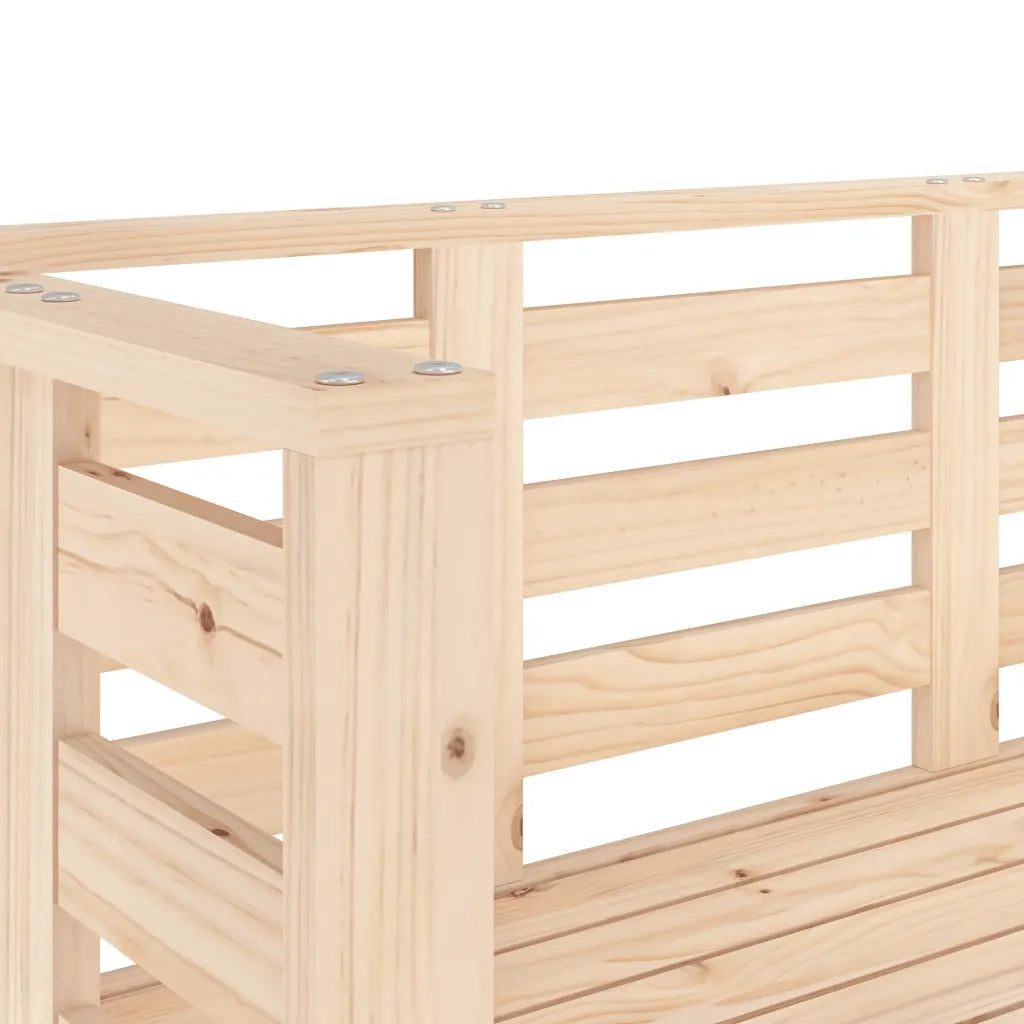 Panca da Corridoio-Sgabello-Panca da esterno 111,5x53x71 cm in Legno Massello di Pino