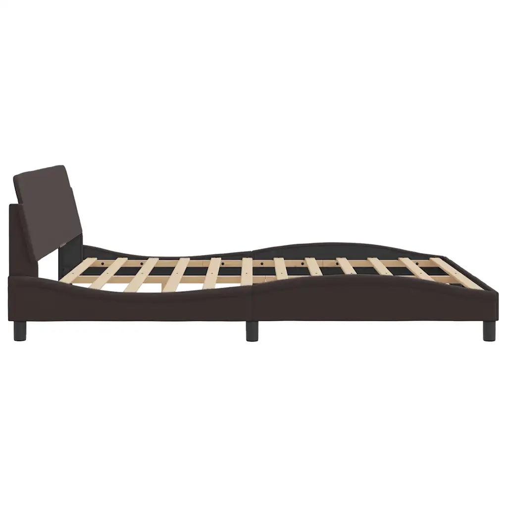 Giroletto Dover Marrone Scuro 180x200 cm Tessuto 373228