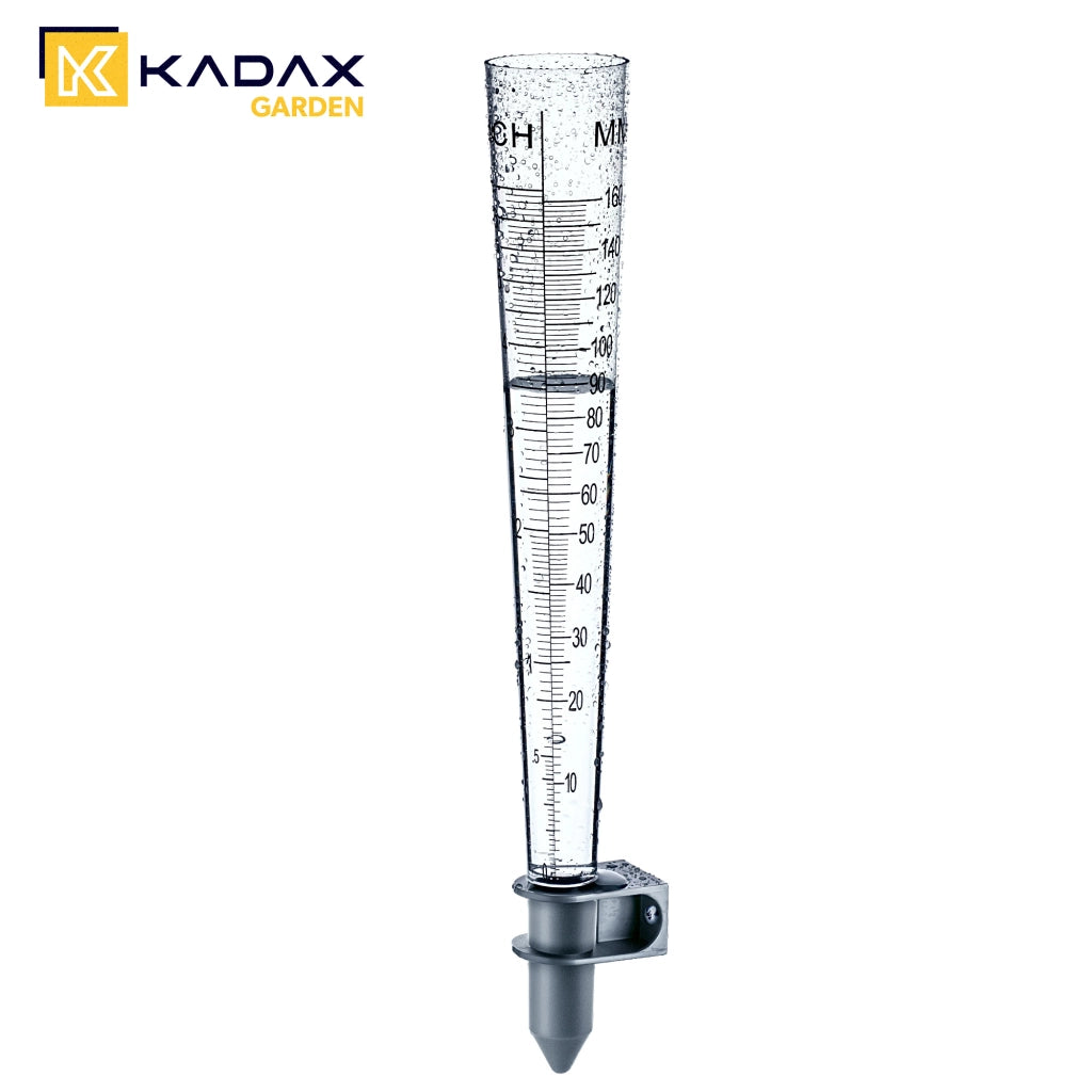 Pluviometro KADAX, totalizzatore per la misurazione delle precipitazioni, inserito in acqua.