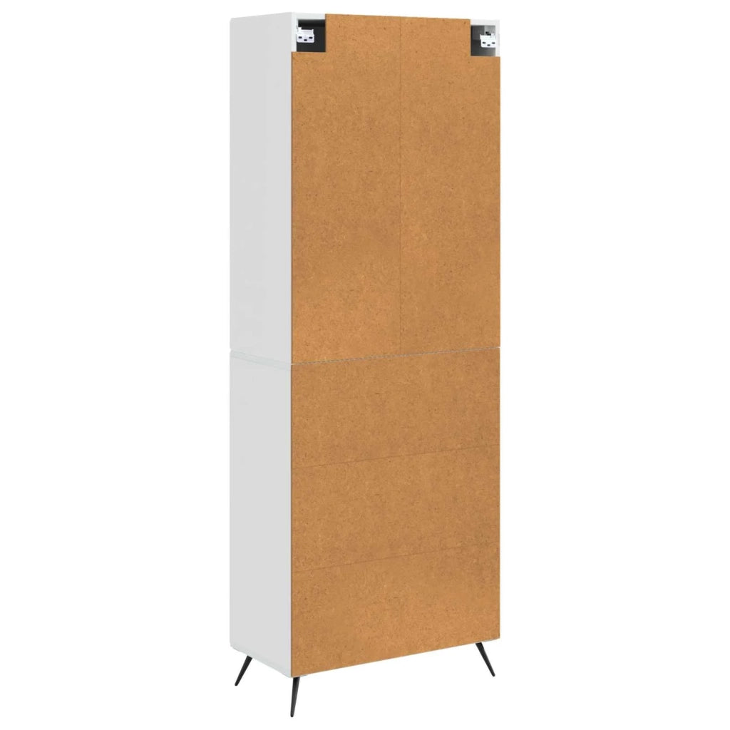Set di armadi 2 pz Bianco Lucido Legno ingegnerizzato 3416866