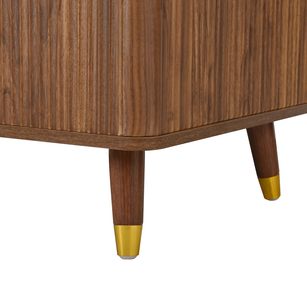Tavolino da caff¨¨ 97x52 cm con piano regolabile in MDF color noce