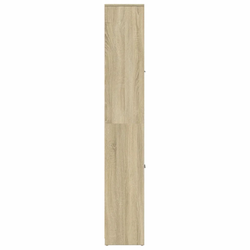 vidaXL Mobile da Bagno Rovere Sonoma 30x30x183,5 cm Legno tecnico