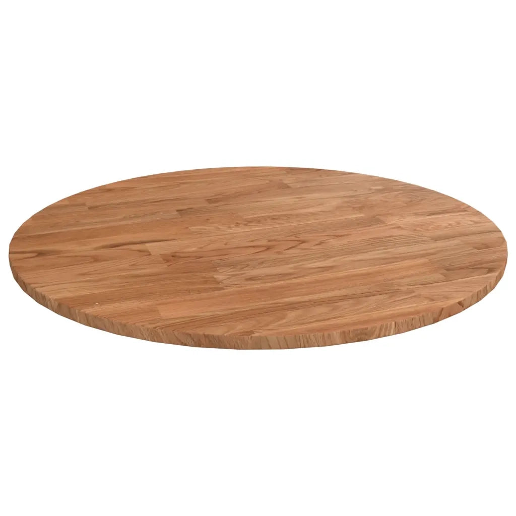 Piano Tavolo Rotondo Marrone Chiaro Ã˜40x1,5 cm Rovere Trattatocod mxl 127317