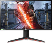27GN850 UltraGear Gaming Monitor 27" QuadHD Nano IPS 1ms HDR, 2560x1440, G-Sync Compatible e AMD FreeSync 144 Hz, HDMI 2.0, Display Port 1.4, Uscita Audio, Stand Pivot, Flicker Safe, Nero