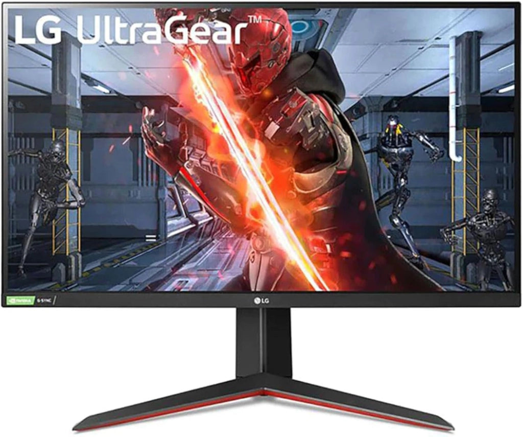 27GN850 UltraGear Gaming Monitor 27" QuadHD Nano IPS 1ms HDR, 2560x1440, G-Sync Compatible e AMD FreeSync 144 Hz, HDMI 2.0, Display Port 1.4, Uscita Audio, Stand Pivot, Flicker Safe, Nero