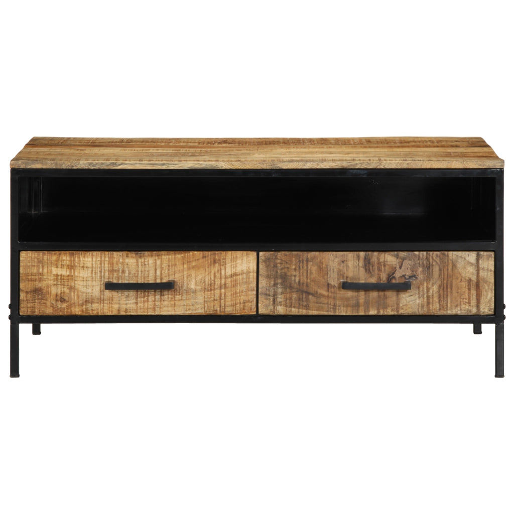 Tavolino da CaffÃ¨ 90x50x40 cm Legno Massello di Mango