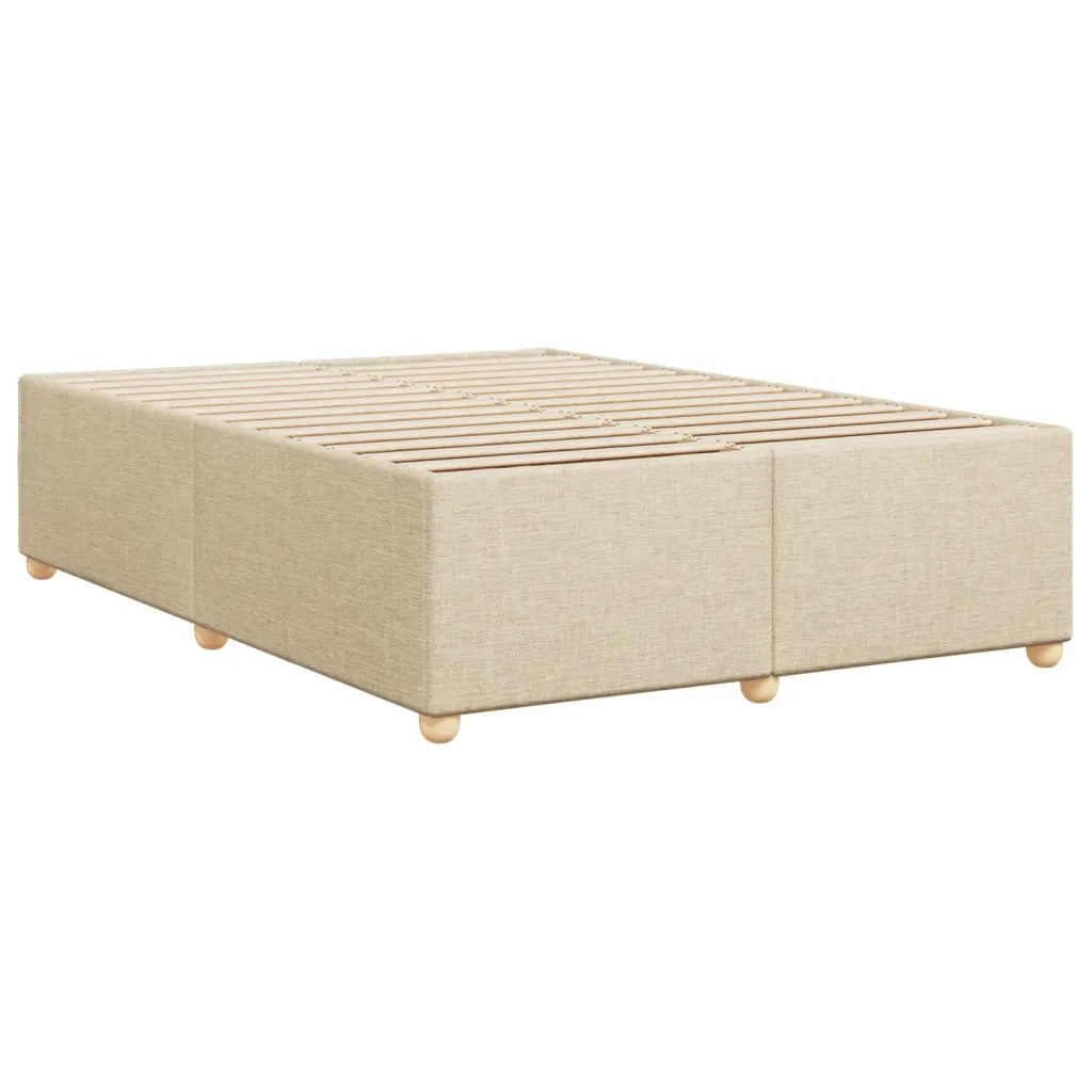 Giroletto senza Materasso Crema 140x200 cm in Tessuto