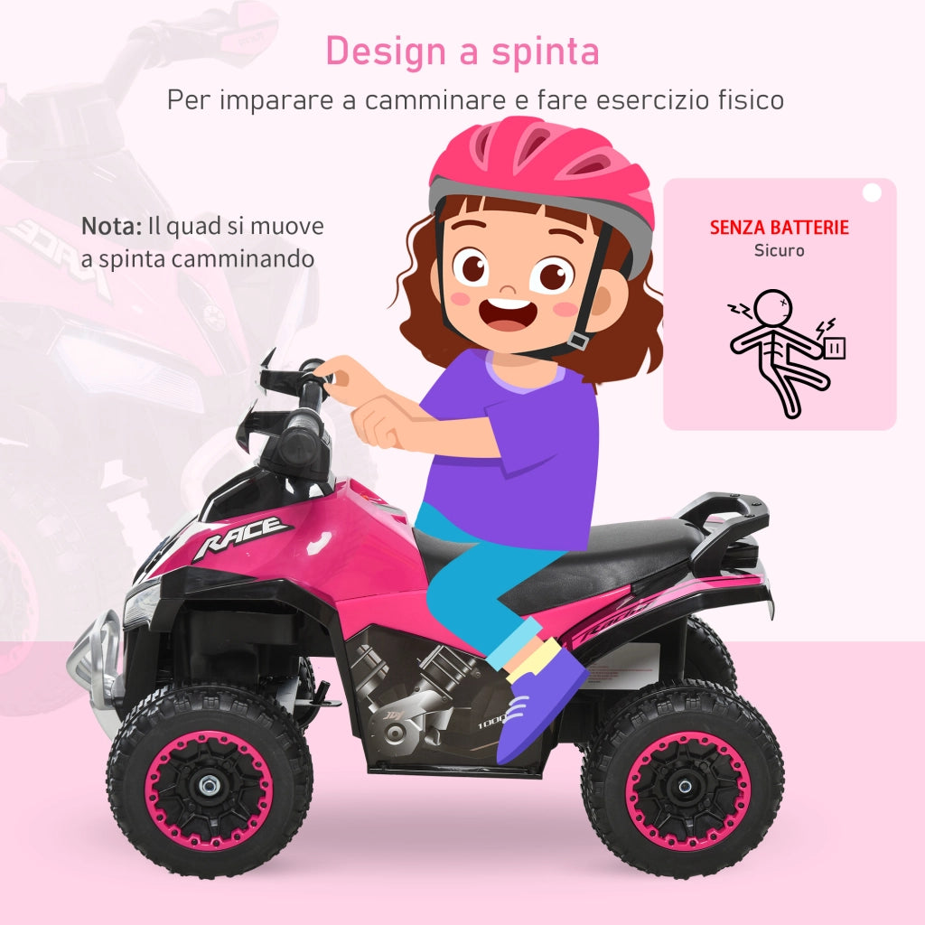 Moto per Bambini a Spinta ¨C zephmum ¨C Rosa 67.5x38x44 cm