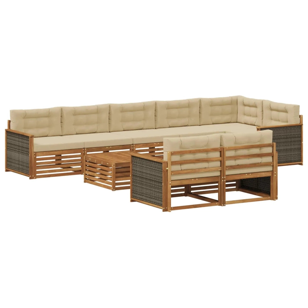 Set di divani da esterno 9 pz 3383531