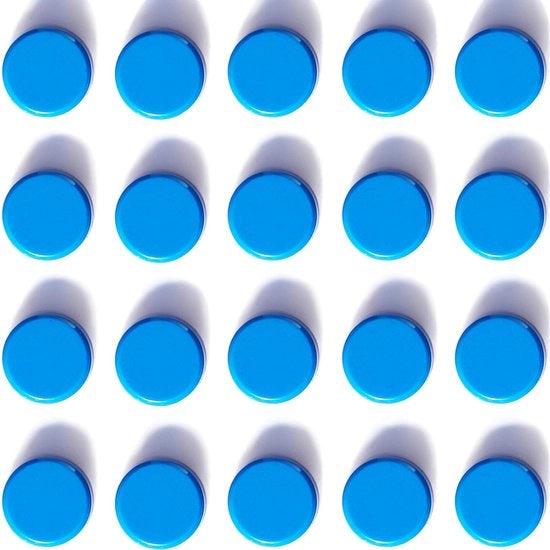 Magnetizzanti per Pannello Magnetico - Forme Colorate - Adesivi - 20 Pezzi - Autoadesivi - Magnetizzanti Forti