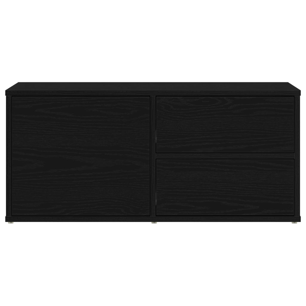Mobile TV  in rovere artisanale 80x34x35,5 cm in legno ingegnerizzato
