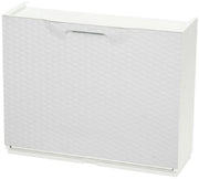 SCARPIERA MODULARE COMPONIBILE PZ.4 ABS EFFETTO RATTAN BIANCO 51X17X40H