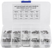 150 Pezzi 9 Misure Viti a Capo a Sei Ghiaccio Assortimento Set con Scatola in Plastica #256 UNC - Viti a Zoccolo Sortimento