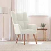 Sedia Relax Bianco Crema Velluto 328060