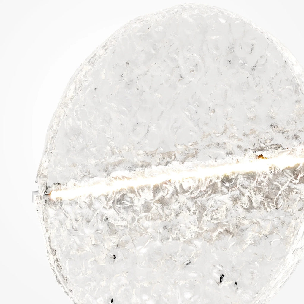 Maytoni applique contemporanea Mangata 1 luce LED integrato cromo metallo vetro