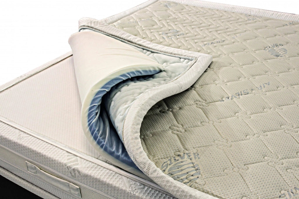 Altivole, Materasso Singolo Sfoderabile Made in Italy, 190x80x37h cm Grigio