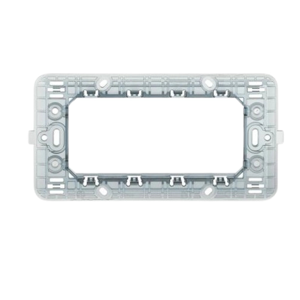 Biesse supporto per placche compatibili con bticino matix diverse modulazioni *** numero posti 4 posti, confezione 1