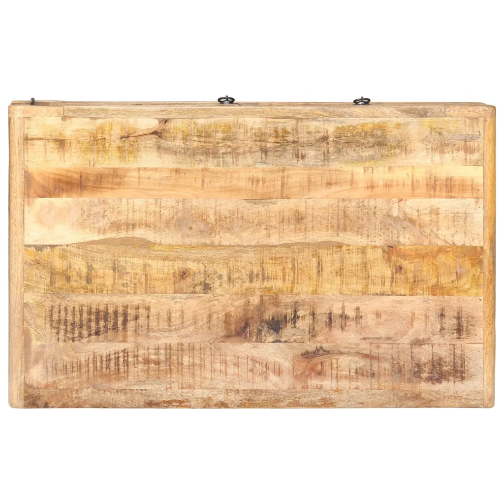 Tavolino da Salotto 90x60x29 cm in Legno di Mango Grezzo 320458