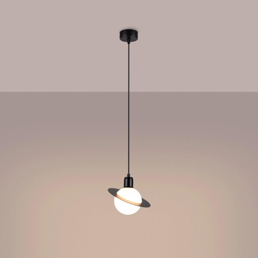 Lampada a sospensione sfera nera TITANO G9 8W Pure Lume