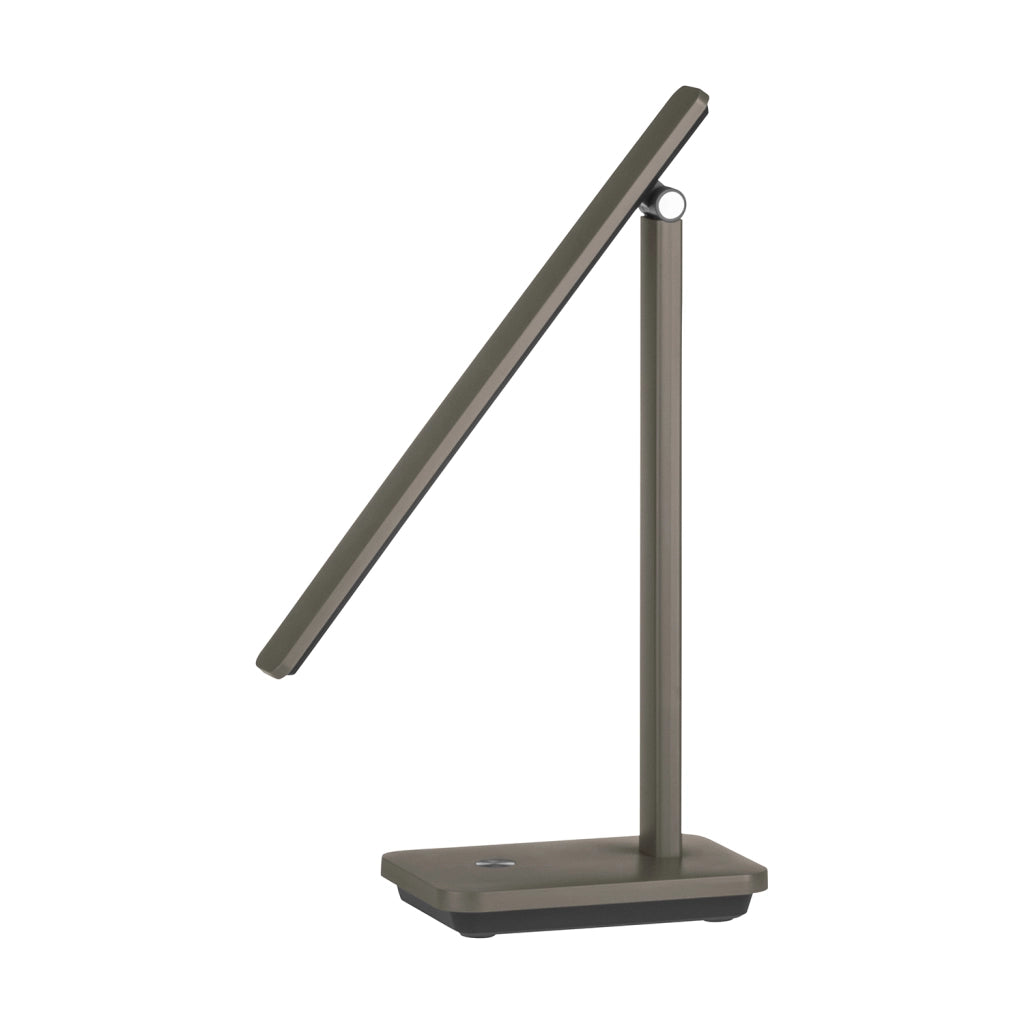 Lampada Da Tavolo Minimal Iniesta Policarbonato Nero Luce Led Integrato 3,6W