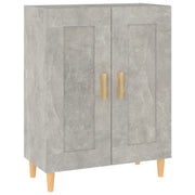 Credenza | Madia | Buffet da pranzo | Armadio da pranzo Grigio Cemento 69,5x34x90 cm in Legno Multistrato