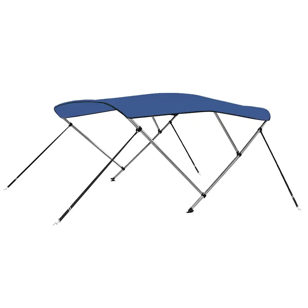 Bimini di Prua con Tendalino a 3 Archi Blu 183x140x137 cm cod mxl 78317