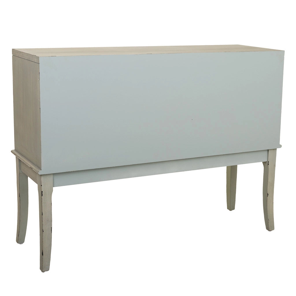 Mobile da ingresso in legno verde 108x36x82h