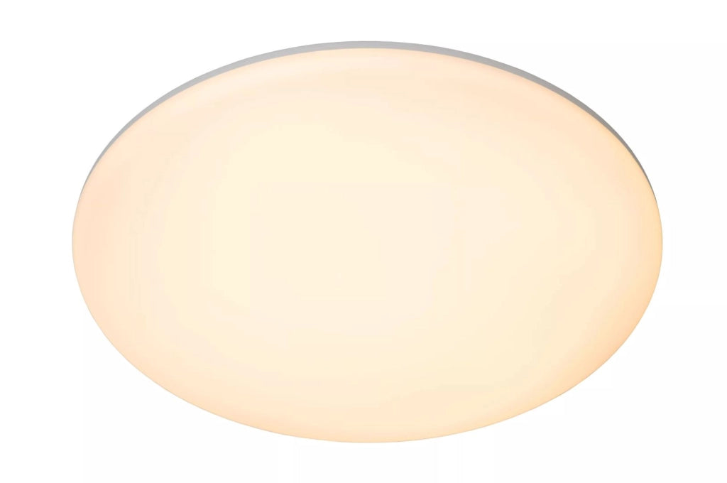 Plafoniera bagno IP44 tonda 35cm bianca LED 36W CCT Lucide Olson
