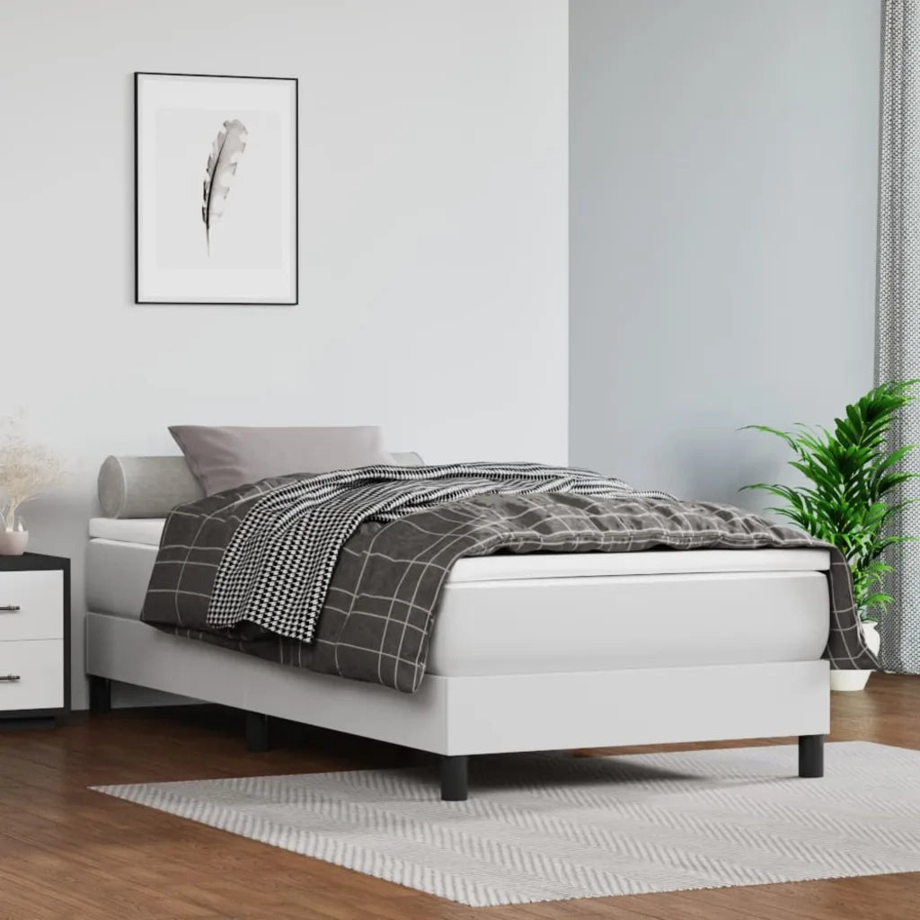 Materasso a Molle Bianco 100x200x20 cm in Similpelle cod mxl 45065