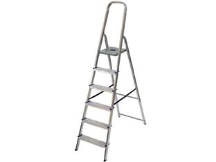 SCALA IN ALLUMINIO ALFA EUROSCALA EN131- - 5 gradini cm.46x166h (105h pedana) kg.4,8 - 1 pezzi FACAL
