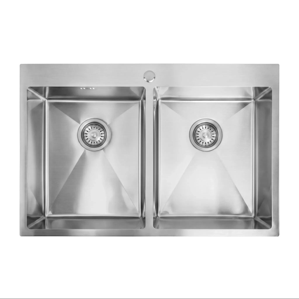 Lavello In Acciaio Toby Brush Steel senza rubinetto da cucina
