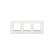 21644.17 Placca 6M (2+2+2) Int71 Bianco Totale Eikon