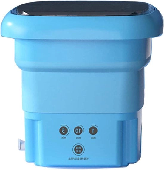 Asciugamano Portatile con Alta Velocità di Centrifugazione - Molto Utilizzato per Sali da Bagno - Blu - Mini Asciugamano Automatico