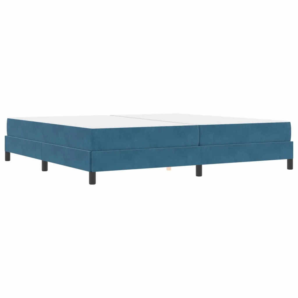 Letto a molle con materasso Blu Scuro 200 x 200 cm Tessuto 3398717