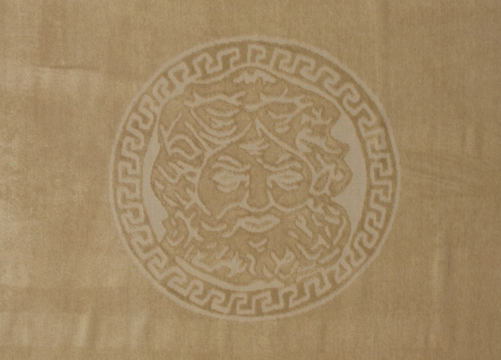 Telo Mare Jacquard Spugna Asciugamano Spiaggia Disegno New Cameo - Telo Mare - Beige