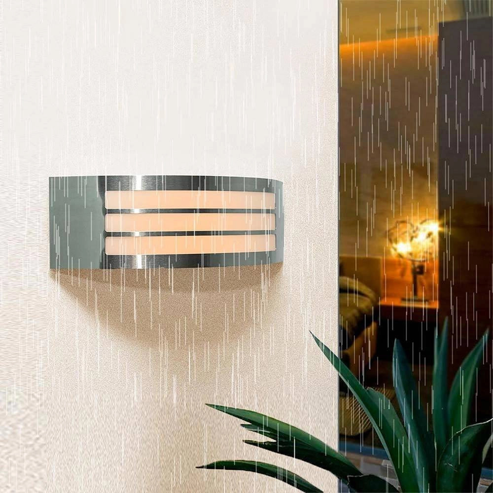 Trade Shop - Applique Led Esterno Lampada E27 Luce Moderna Parete Muro Giardino Cortile S101-a -