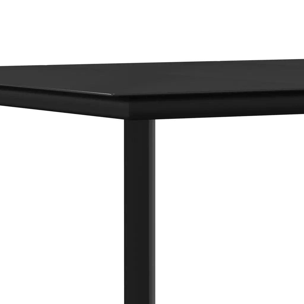 Set da Pranzo da Giardino 3 pz | Set Salotto da Giardino Nero in Textilene e Acciaio