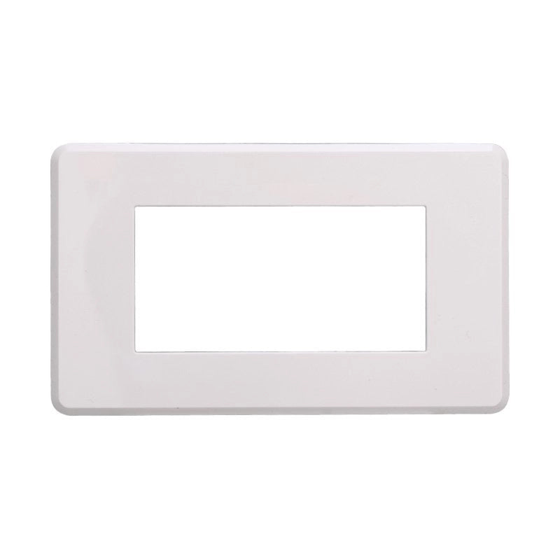 Placca Slim Sottile 4P Serie Moon Colore Bianco Compatibile Con Bticino Axolute Air