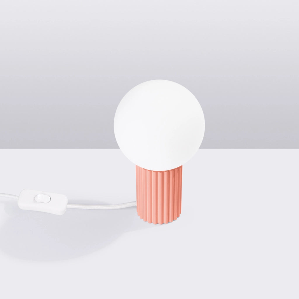 Lampada da tavolo moderna pesca, globo vetro G9 8W SFERA