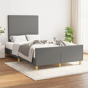 Giroletto senza Materasso-Struttura Letto Grigio Scuro 120x200 cm Tessuto 218089