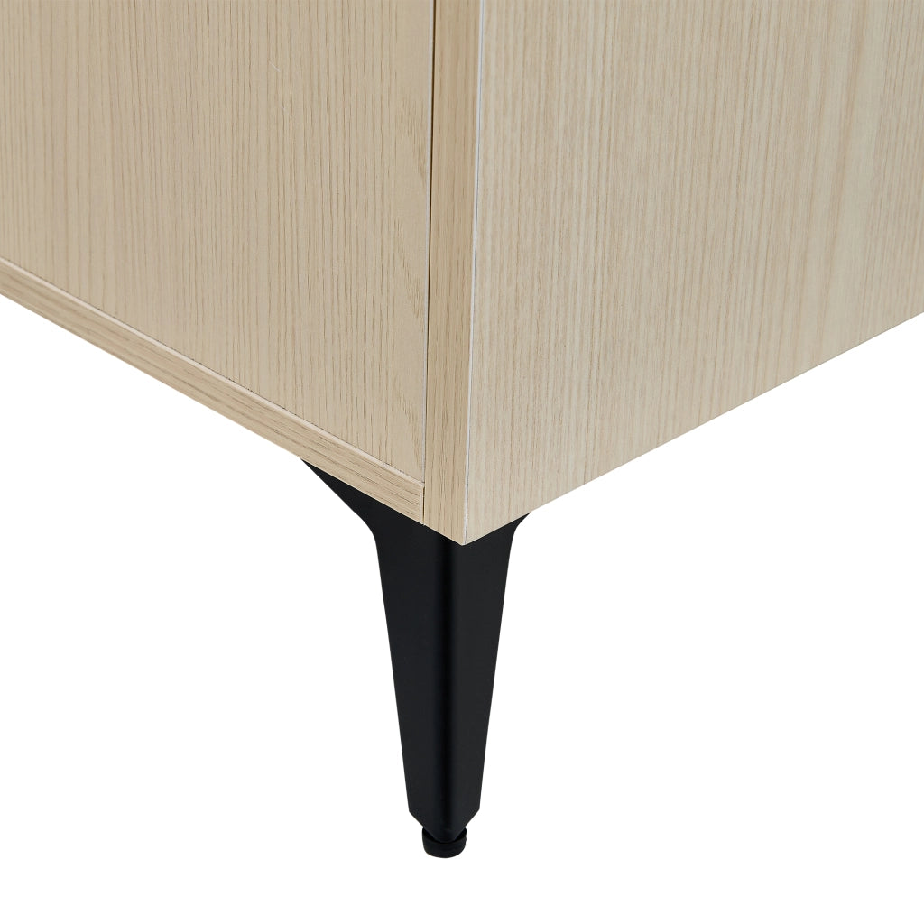 Mobile da ingresso con panca, appendiabiti e credenza con 2 ante, 1 cassetto e ripiani regolabili in MDF effetto legno