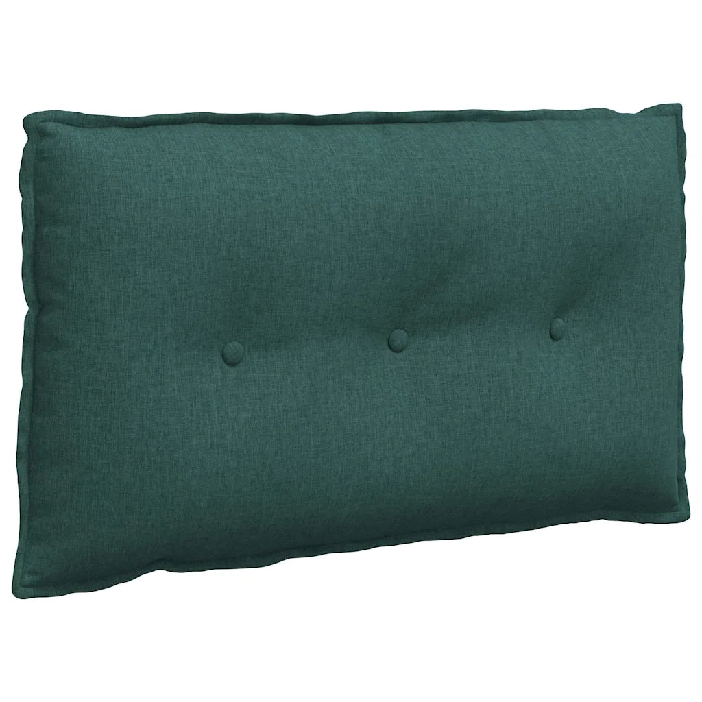 Cuscino per Schiena | Cuscino dorsale Verde Scuro 80 x 19 x 50 cm Tessuto