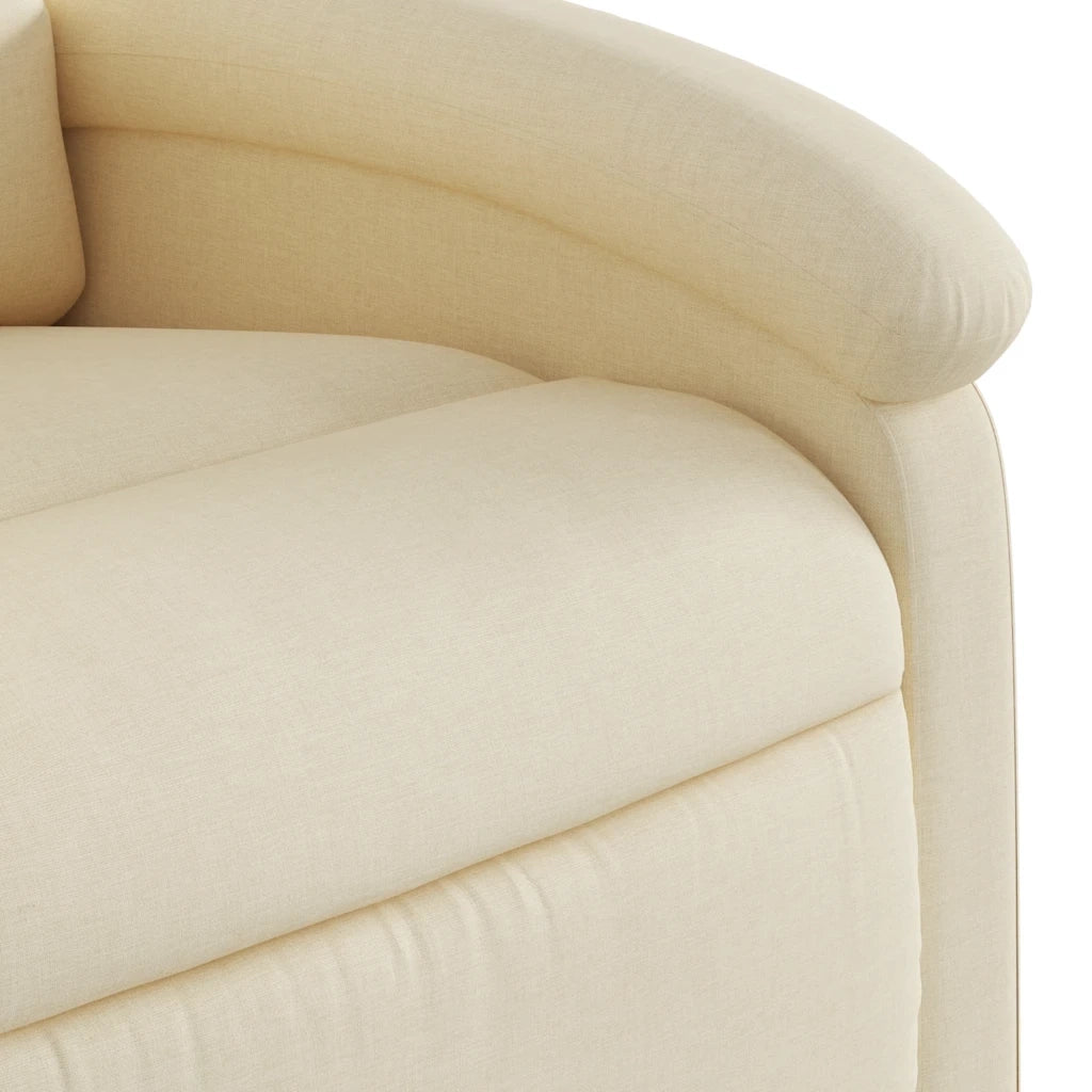Divano Sedia-Poltrona reclinabile in Tessuto Crema 921413